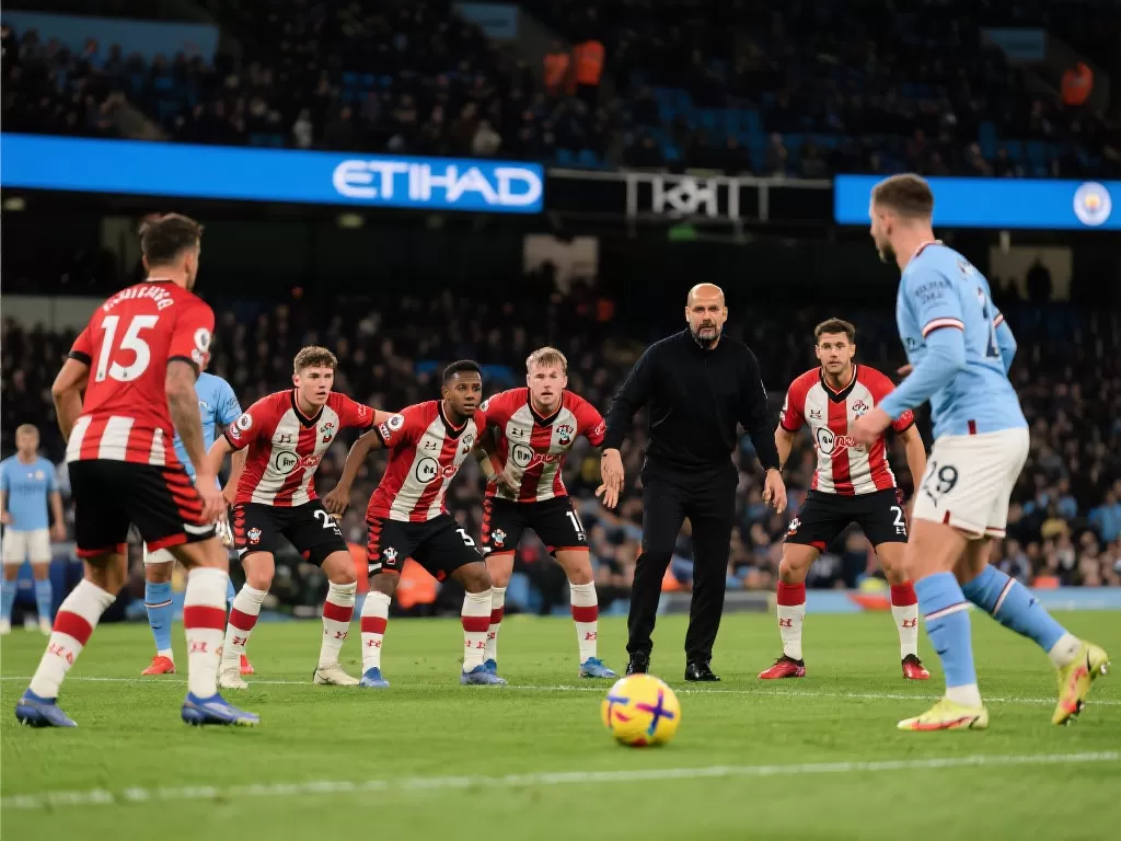 南安普顿0-0战平曼城，积分达12分超越德比郡英超历史最低纪录